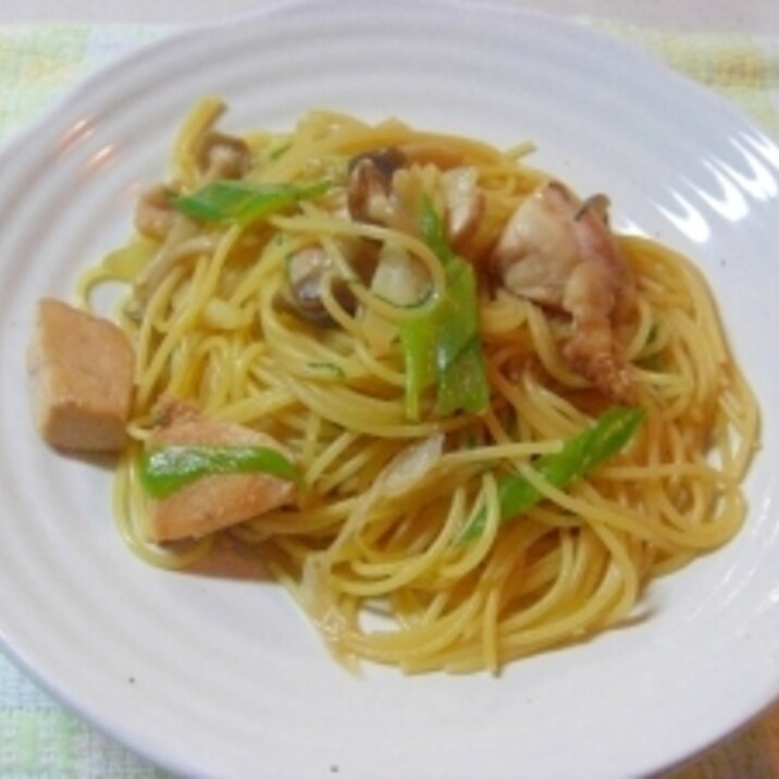 鶏肉の和風パスタ♪